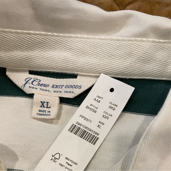 J. Crew Other - J.CREW mens striped top! NWT💚🤍💚🤍very comfy - great with jeans or a blazer!!